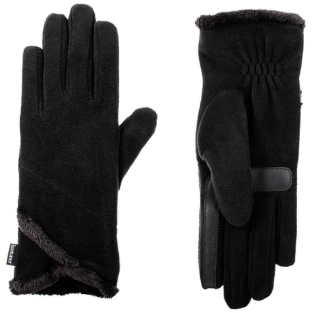 Isotoner Women Lined Recycled Stretch Fleece Water Repellant Gloves One …